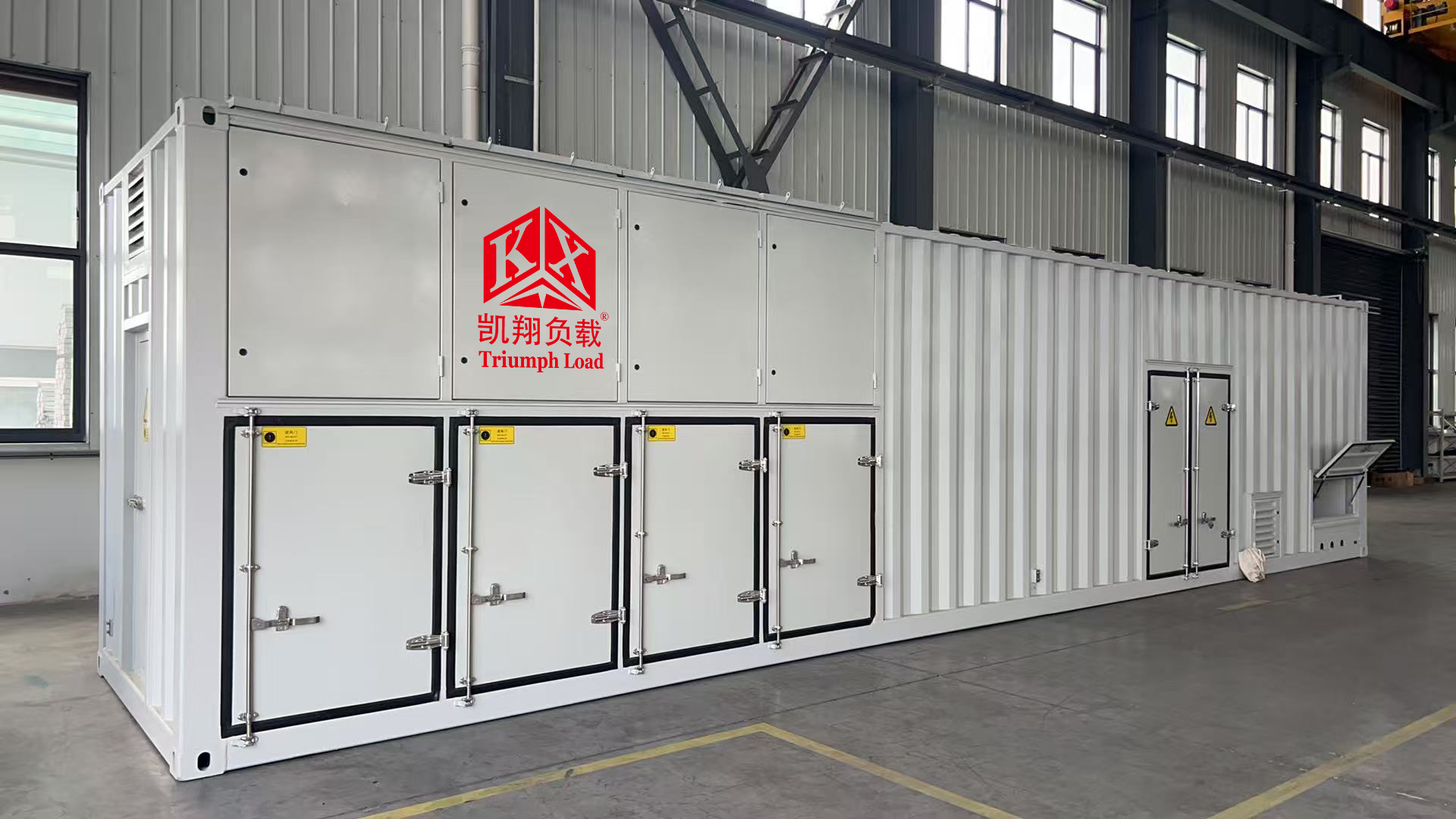 凯翔科技12米负载箱:AC10.5kV-4300kVA-RLC 发电机组智能测试系统